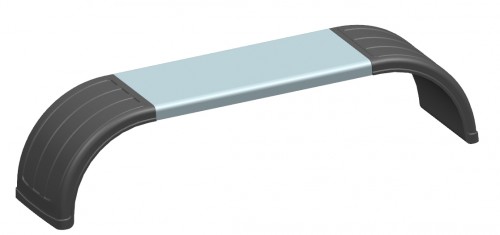 Крыло на миксер (тягач) пластиковое в сб.с метал. площадкой